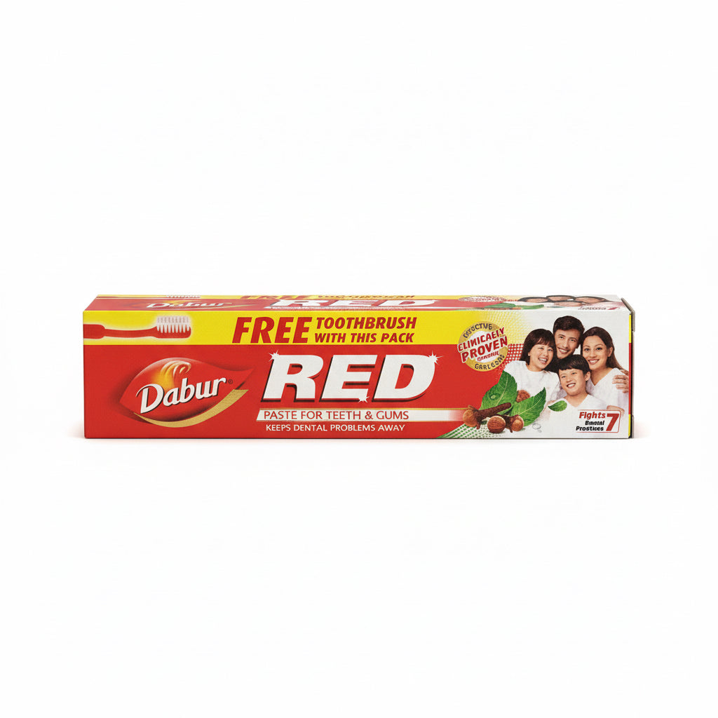 Pale Violet Red Dabur Red toothpaste