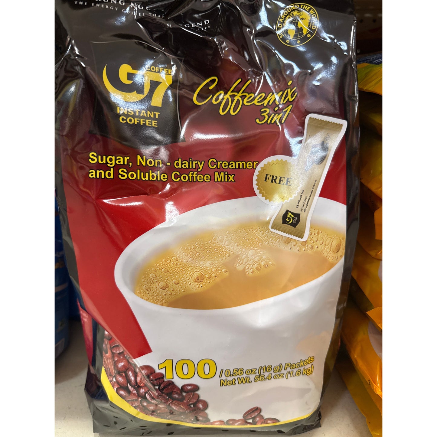 Black G7 instant coffee 3 in 1