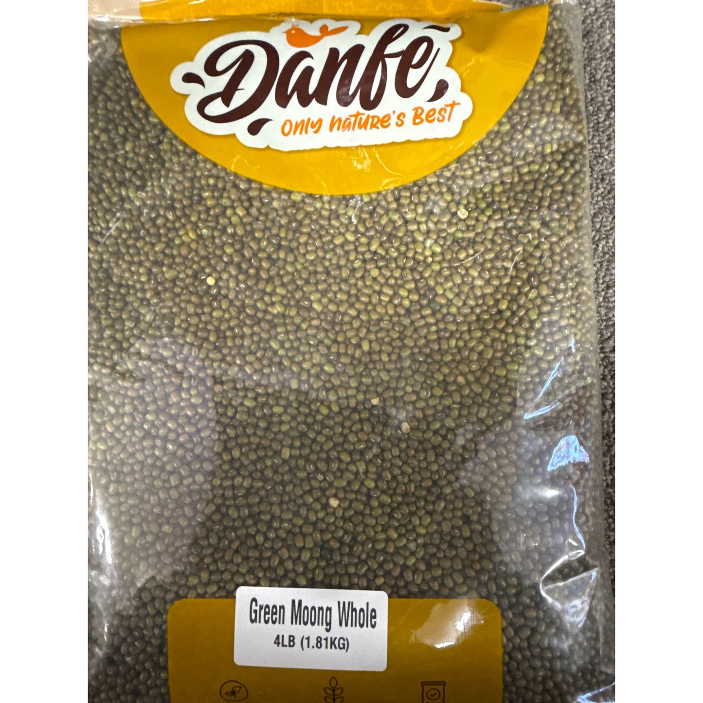 Dim Gray Green moong whole 4lb