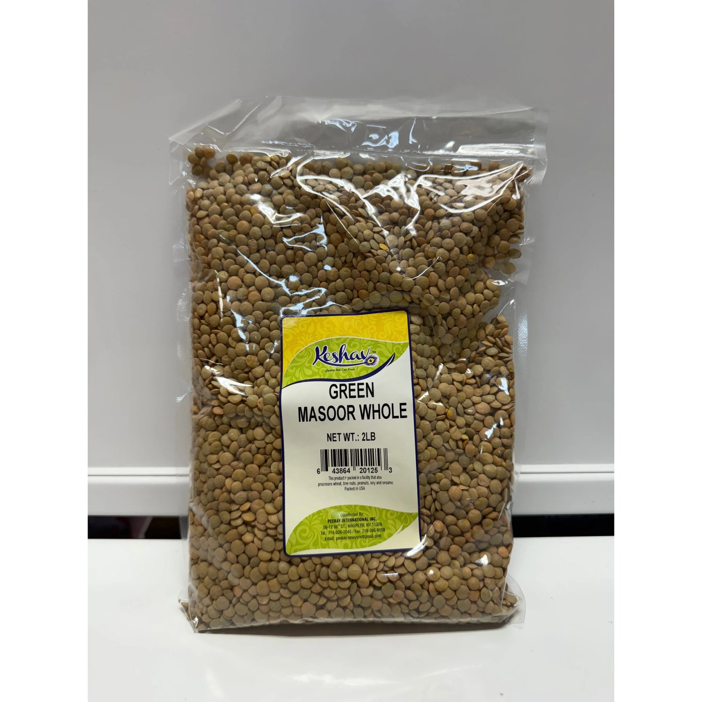 Dark Gray Green Masoor Whole - 2lbs