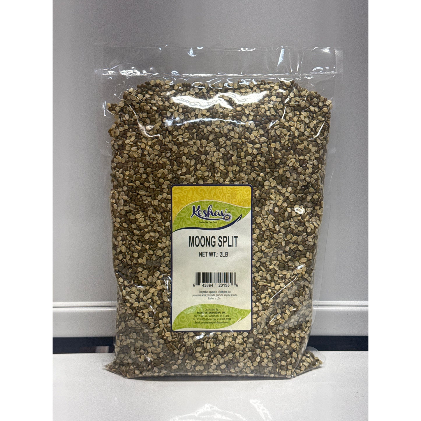 Dark Gray Moong Split mung beans - 2lbs