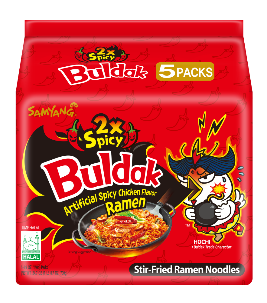 Buldak 2x hot chicken 5pk