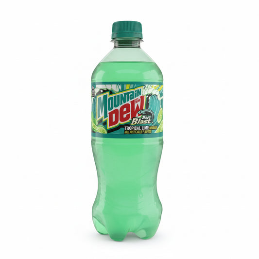 Mountain Dew Baja blast 20oz drink
