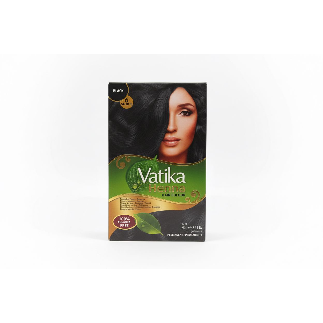 Black Vatika henna hair color burgundy 60g