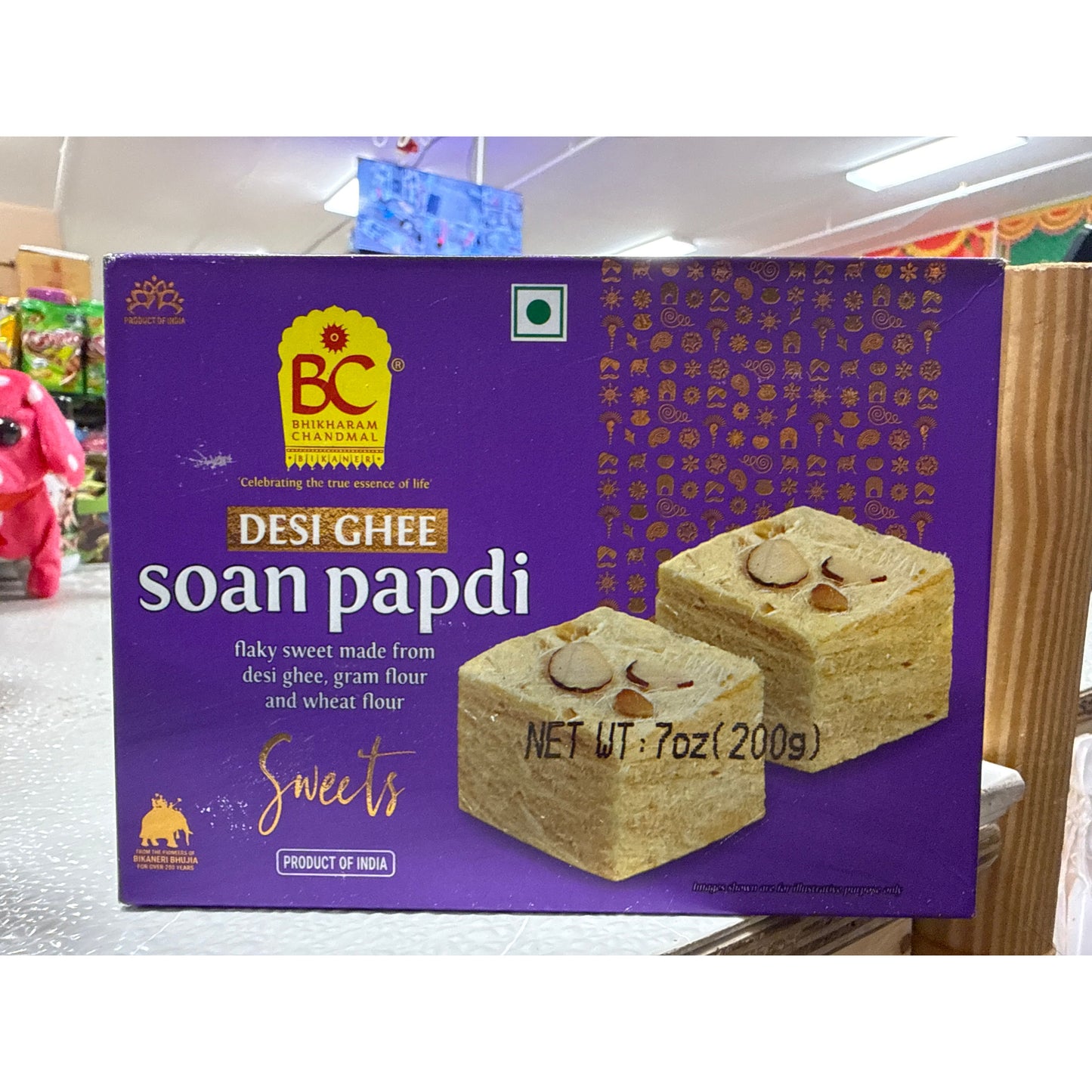 Dark Slate Blue Soan papdi sweets 200g
