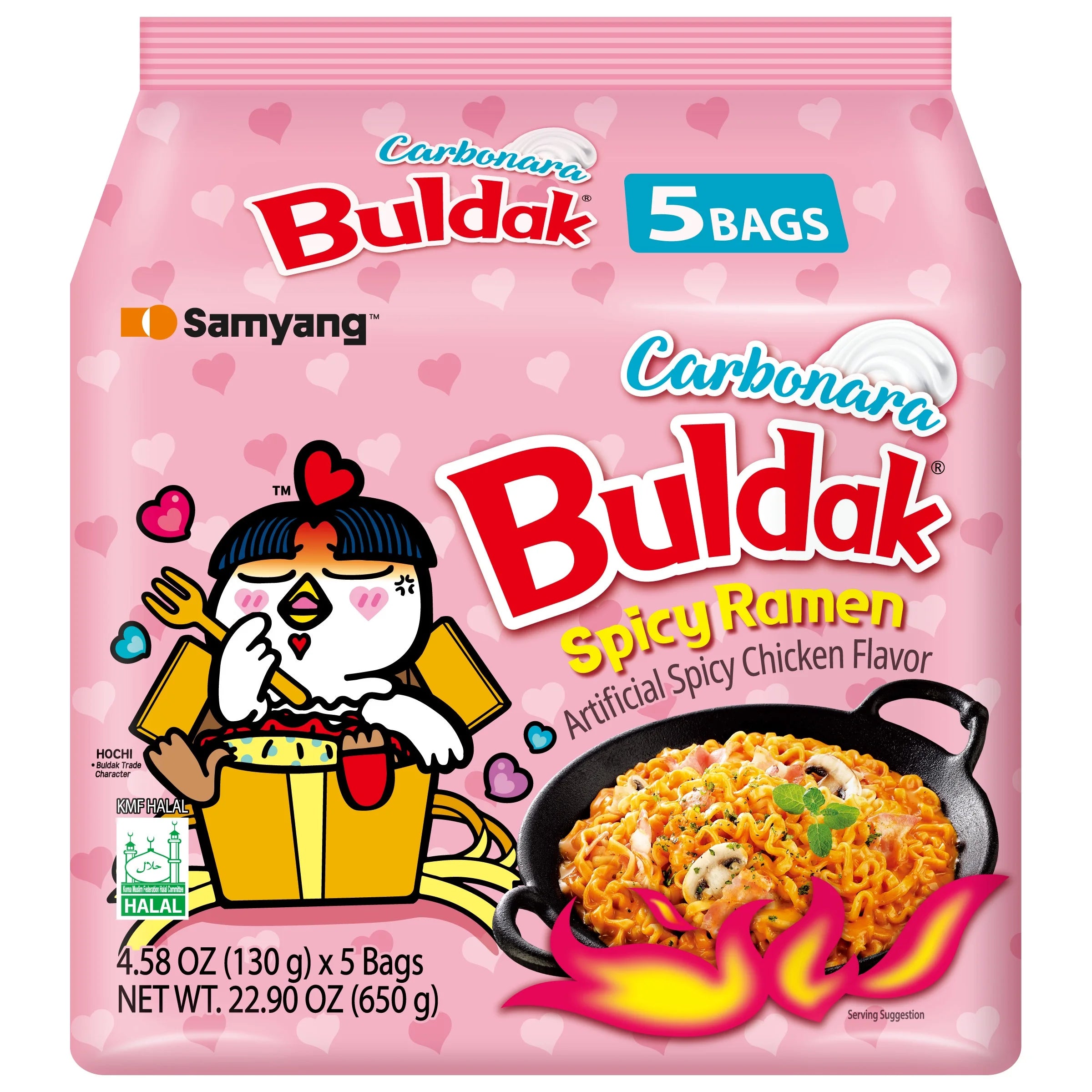 Buldak carbonara spicy ramen