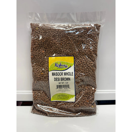Dark Gray Masoor Whole Desi Brown - 2lbs