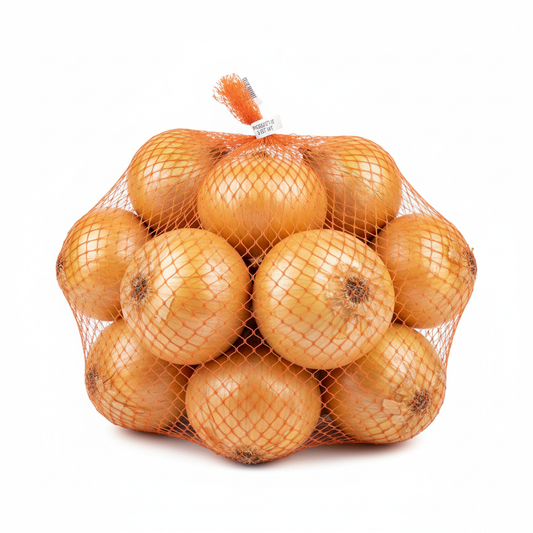 yellow onion in 3lb net bag